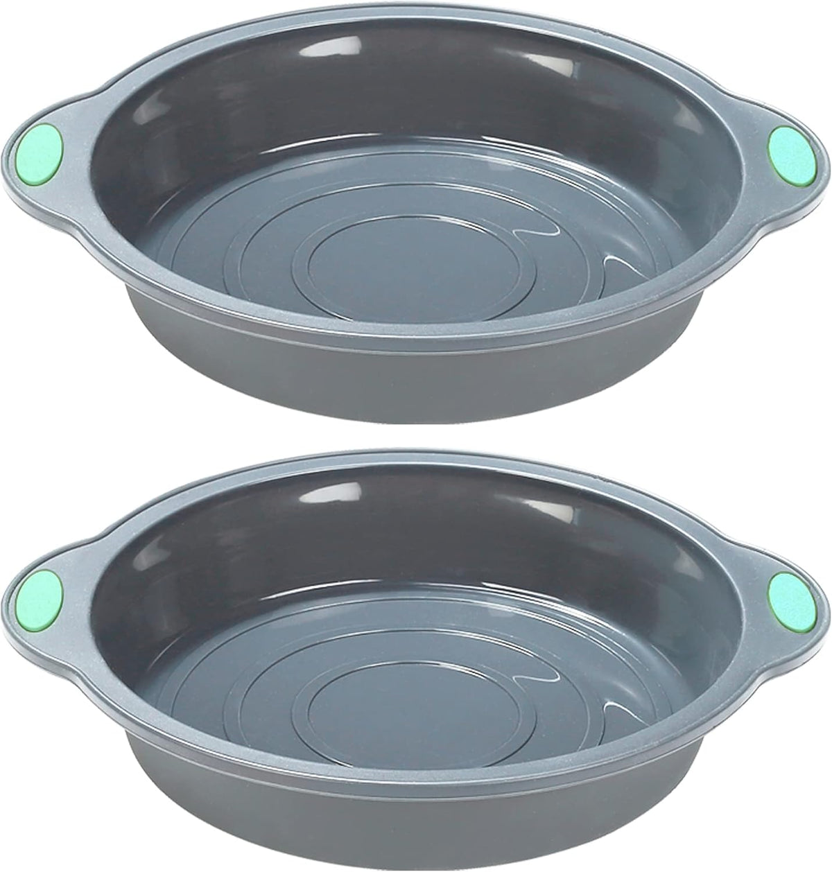 To encounter 9 Inch Silicone Round Cake Pans, 2 Pack Nonstick Silicone Baking Pans Set, Food Grade Cake Molds