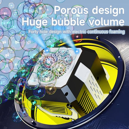 2026 Bubble Blower with LED Lights Automatic Bubble Machine Operated by USB or Battery,for Wedding/Outdoor Party Essential Toy Kids Birthday Gift