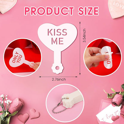 Julbear Valentine's Day Cookie Stencils, 36 Pieces Valentine's Conversation Heart Cookie Coffee Stencils for Cookies Baking Coffee Decoration