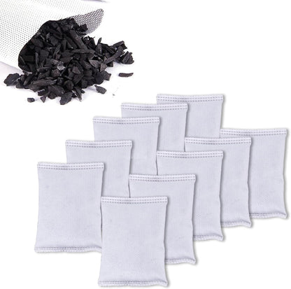 10 Pack Activated Charcoal Odor Absorbe Trash Can Deodorizer, Car Air Freshener, Shoe Deodorizer, Odor Eliminators For Storng Odor,50g/pack