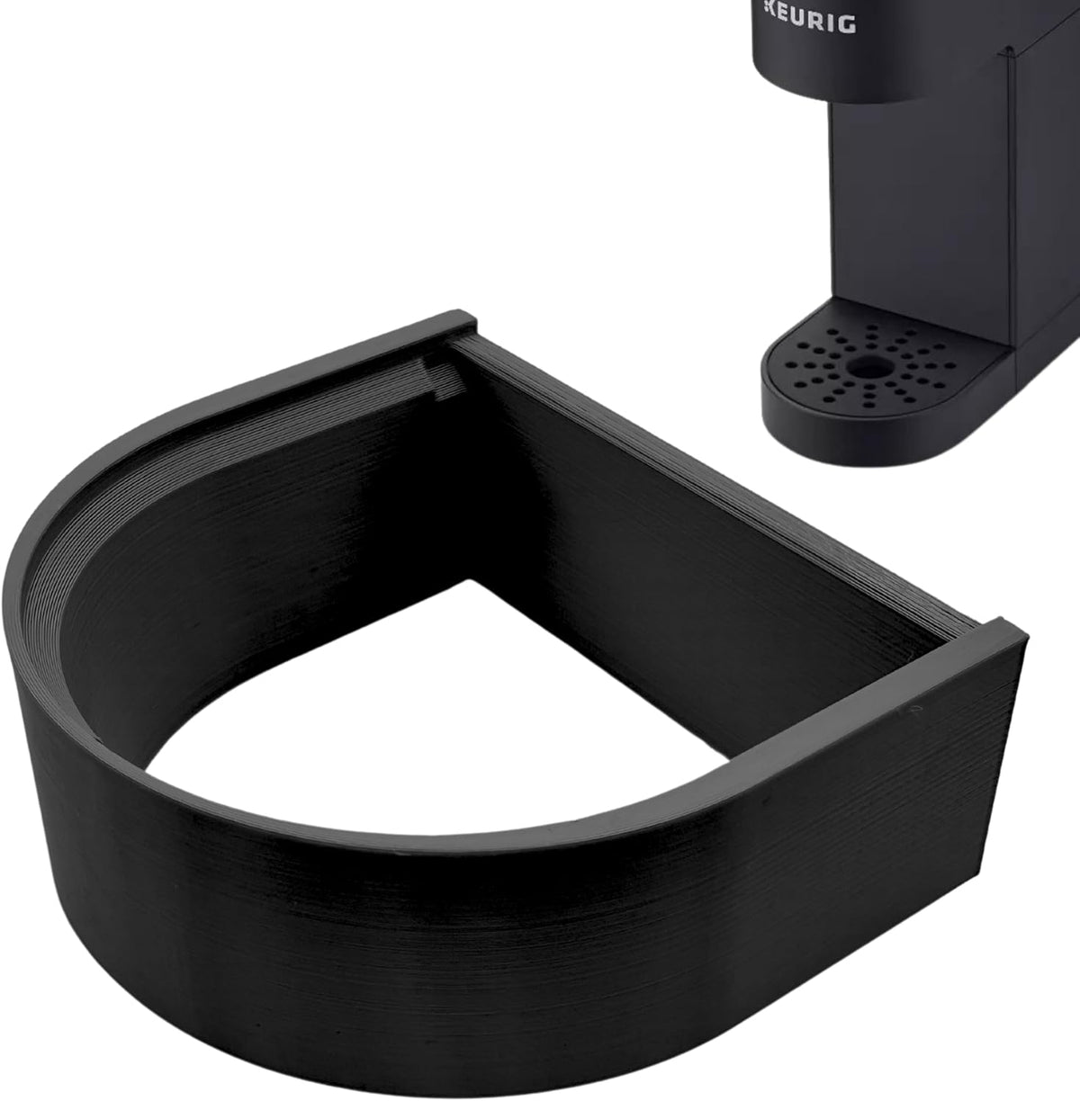 Drip Tray Mug/Cup Riser Made for the Keurig to Reduce Splashes - Riser Only (Black, K-Mini 1.7 inches Tall)