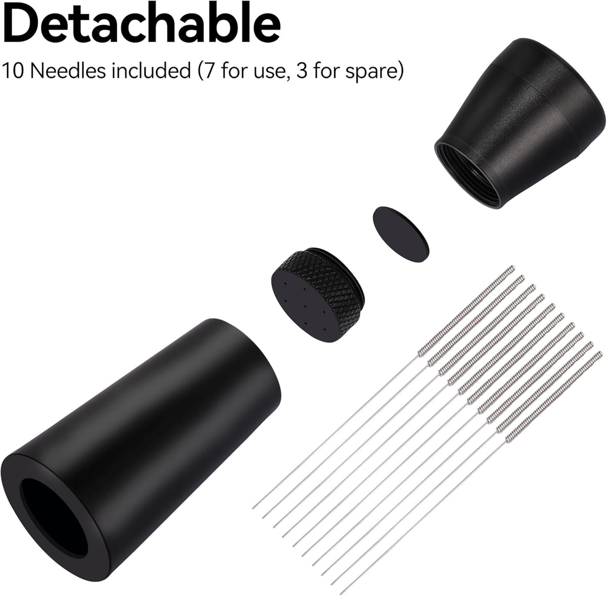 Apexstone Coffee Stirrer Tool, Coffee Stirring Tamper WDT Distribution Tool, Needle Distribution Tool Espresso, WDT Tool Espresso with Stand Black
