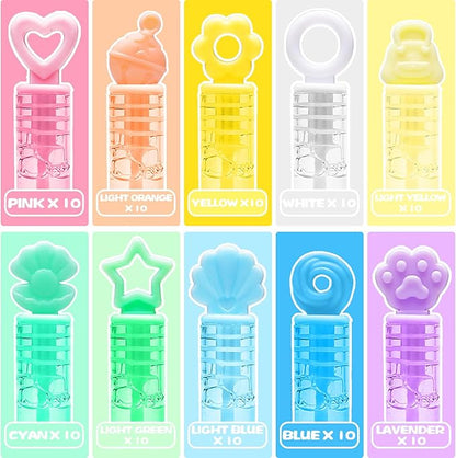 200 Pack Mini Bubble Party Favors for Kids, Bubbles Bulk with Gift Box, Pastel Bubble Wand Sticks Toy for Party Supply, Birthday Decorations, Wedding, Goody Bag Stuffers Fillers, Carnival Prizes