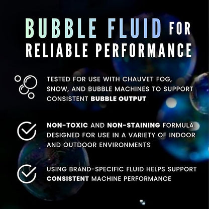 CHAUVET DJ – BJG Bubble Juice Gallon | Professional Bubble Fluid for High-Flying Bubble Output | Non-Toxic and Non-Staining Formula | Designed for Use with CHAUVET DJ Machines