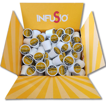 InfuSio Coffee Pods 96 Count Nicaraguan Gold Medium Light Roast Single serve Coffee pods for Keurig K Cup® Brewers