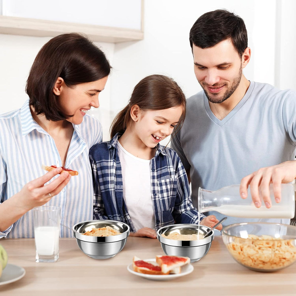 Eccliy 20 Pack Stainless Steel Bowls set, 17 oz Double Walled Insulated