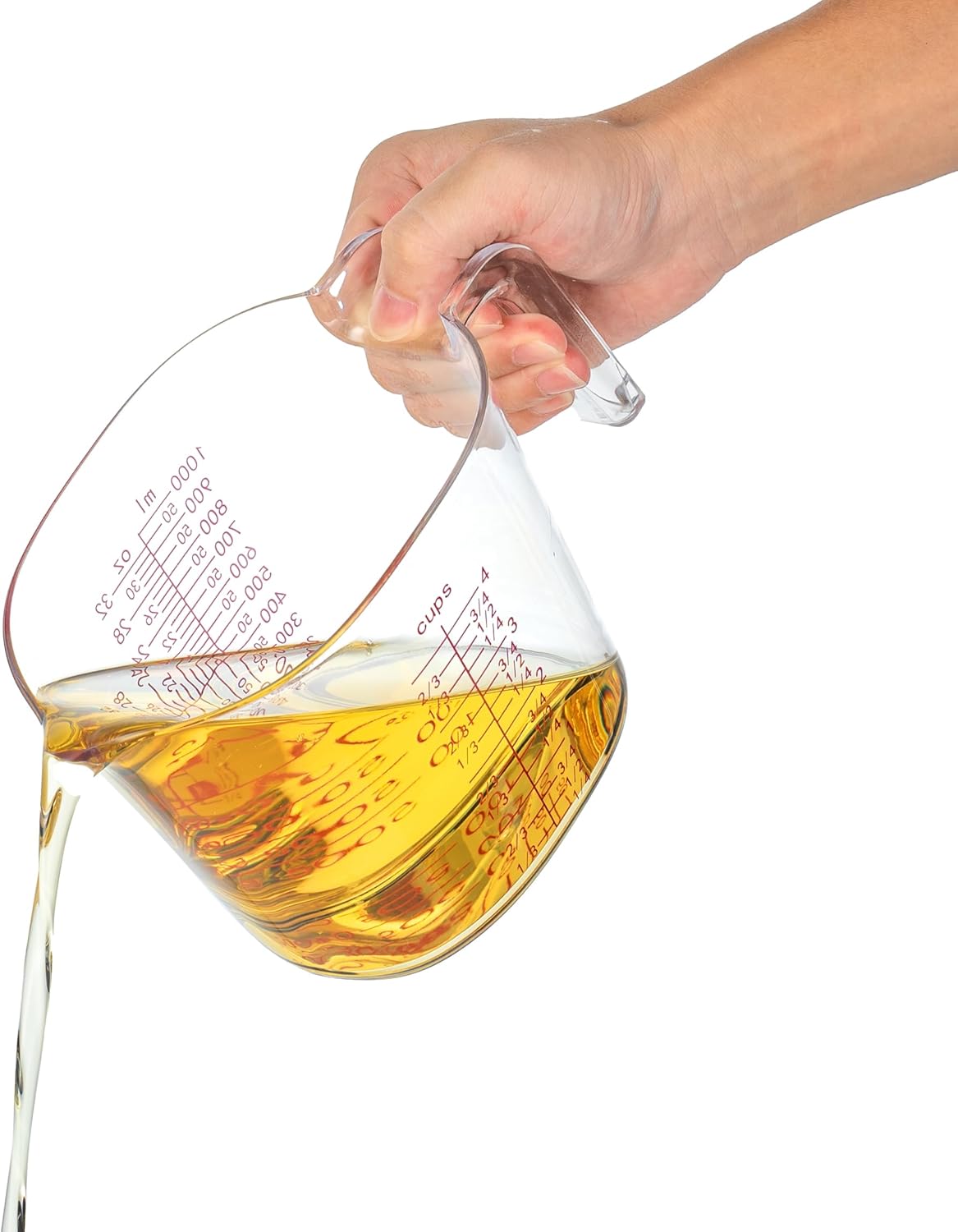 3PCS Nesting Liquid Measuring Cups Set, Measuring Jugs For Kitchen 1 Cup/250ml/8oz, 2 Cup/500ml/16oz,4 Cup/1000ml/32oz