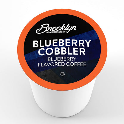 Brooklyn Beans Blueberry Cobbler Coffee Pods, Flavored Gourmet Pack, 40 Count - Compatible with Keurig 2.0 K Cup Brewers - Premium Quality