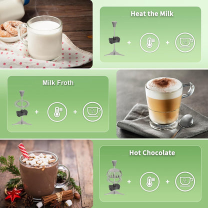 Maestri House DualFro 600 Milk Frother and Steamer 21oz/600mL | Variable Temp 4 Settings &amp; 3 Froth Levels, Memory Function for Latte Cappuccino Hot Chocolate, Dishwasher Safe,Brush Included