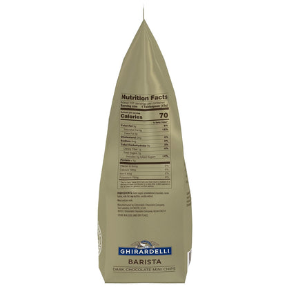 Ghirardelli Chocolate Company Dark Chocolate Barista Mini Chips 10,000 per lb., 5lb (Pack of 2)