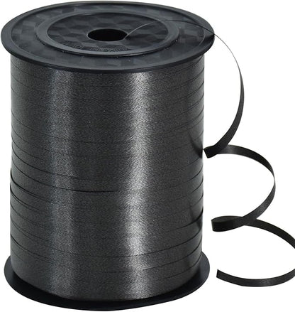 TONIFUL 500 Yards Curling Ribbon-Balloon Ribbon-Balloon String for Art&Craft Decor,Gift Wrapping,Ribbons and Bows for Christmas New Year Halloween Birthday Gifts Graduation Supplies (Black)