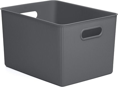 Tatay Baobab Multipurpose Storage Basket XL, Anthracite, 29.4 x 38.5 x 23