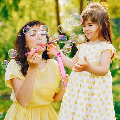 48PCS Bubble Wands for Kids,Bulk Bubble Wand for Kids Party Favor, Bubble Maker for Party Favor,Birthday,Goodie Bags, Wedding, Carnival Prizes, Summer Outdoor Toy Gifts, Assortment 6 Colors