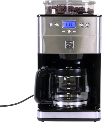 Kenmore Elite Grind And Brew Coffee Maker - Burr Grinding Ground Coffee Bean Hopper With Drip Pot