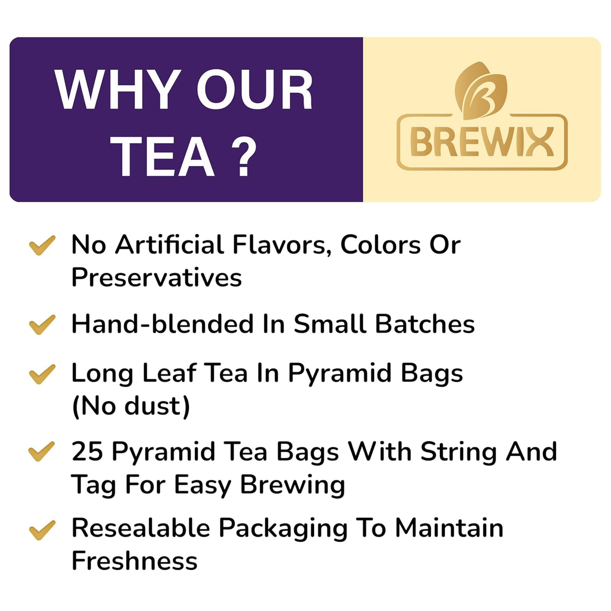 Brewix, Earl Grey with Lavender Tea, Picnic in Paris Black Tea (25 Pyramid Tea Bags), Black Tea with Bergamot, Lavender and Vanilla Notes, Gourmet Tea