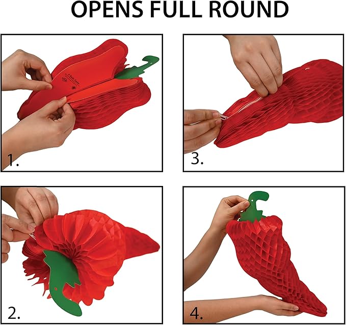 Tissue Chili Pepper Party Accessory (1 count) (1/Pkg)