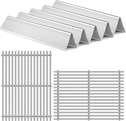 7636 7638 7639 Grill Grates Grill Parts for Weber Spirit 2 Spirit II E-310, E-320, S-310, S-320,GS4 Spirit 300 Series Flavorizer Bars 15.3”, 17” Stainless Steel BBQ Grid Replacement Accessories