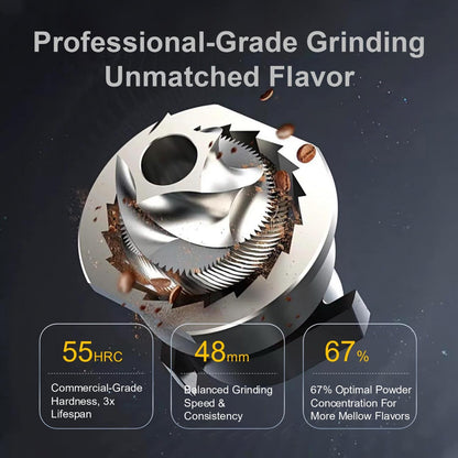 Coffee Grinder, Viesimple Gen 4, Single Dose Burr Coffee Grinders with Magnetic Dosing Cup, Electric Coffee Bean Grinder with Anti-Static Design