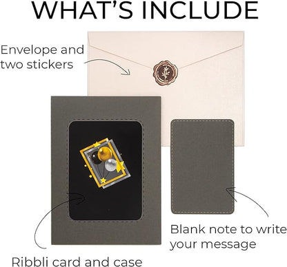 Ribbli Pop Up Birthday Card and Iridescent Birthday Wrapping Paper