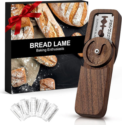 Elegant Magnetic Bread Lame Dough Scoring Tool,Lame Bread Tool with Turntable Design,Bread Scoring Knife for Bread Baking & Sourdough Baking