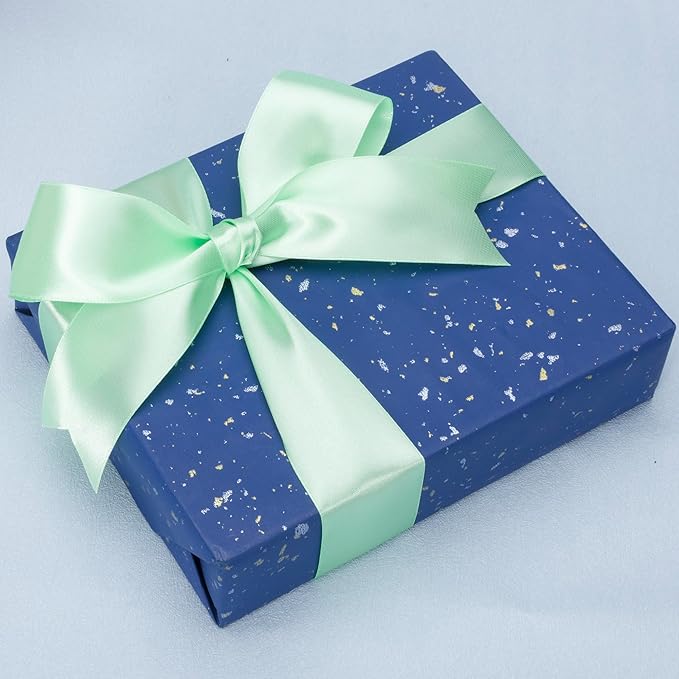 YASEO 1 1/2 Inch Mint Green Solid Satin Ribbon, 50 Yards Craft Fabric Ribbon for Gift Wrapping Floral Bouquets Wedding Party Decoration
