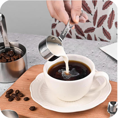 Measuring Cups and Spoons Set, 18/8 Stainless Steel Measuring Cups and Spoons Set for Kitchen & Baking, 5 MeasurE Cups &6 Long MeasurE Spoons&Leveler