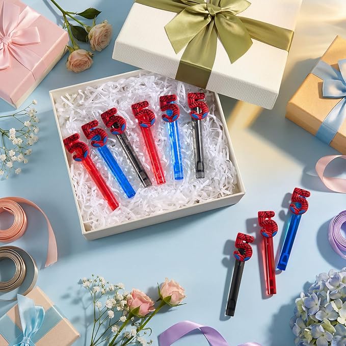 Jenaai 24 Spider Web Bubble Wands Number 5 Spider Bubble Wand Party Favors for Summer Activity Cartoon Birthday Gifts Carnival Goody Bag Stuffers Wedding Supplies