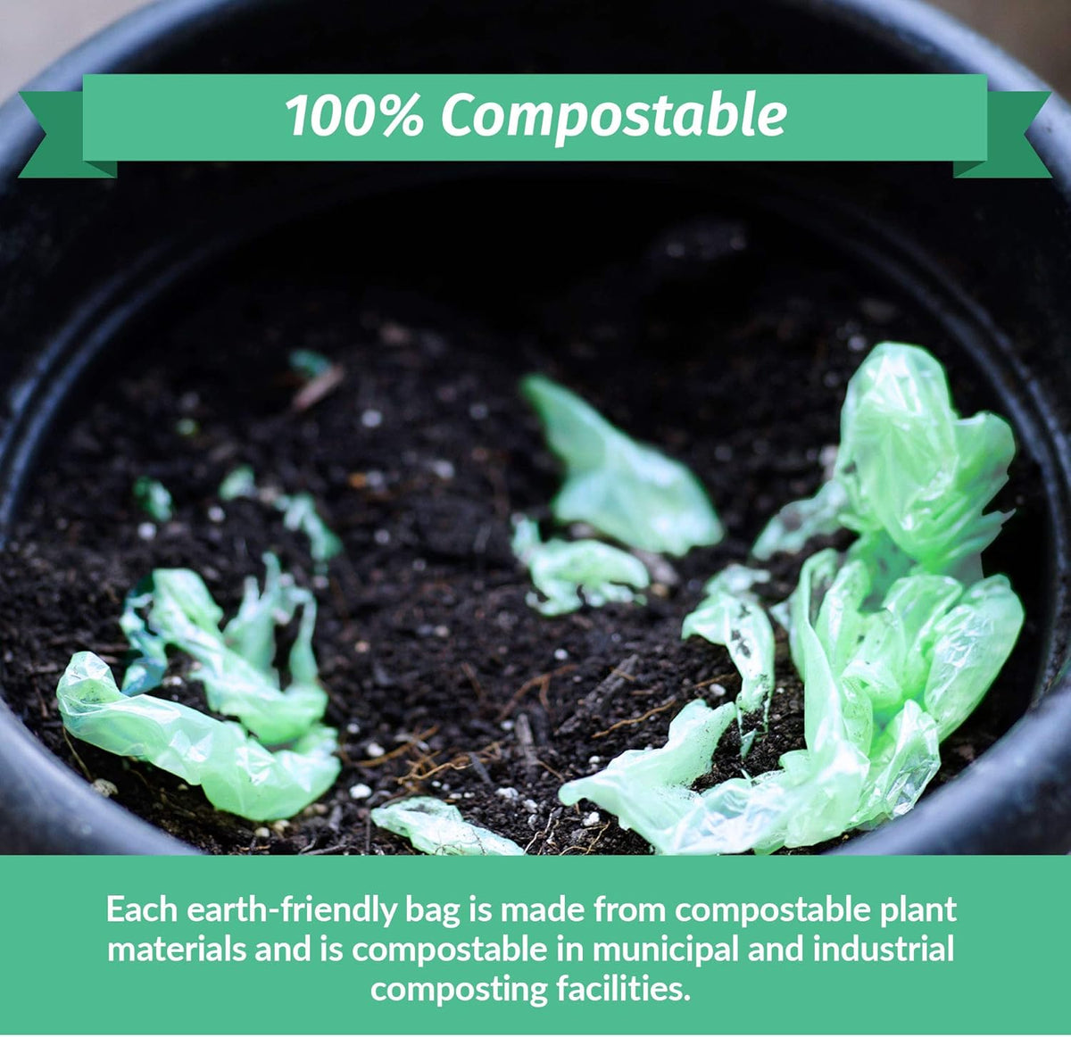Reli. Compostable 33 Gallon Trash Bags | 80 Count Bulk | ASTM D6400 | Green | Eco-Friendly | For Compost