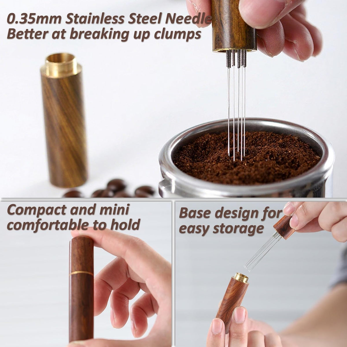 Espresso Tamper, Professional Spring Loaded Espresso Accessories with WDT Tool Espresso & Puck Screen, Compatible with 53mm/54mm Breville Portafilter