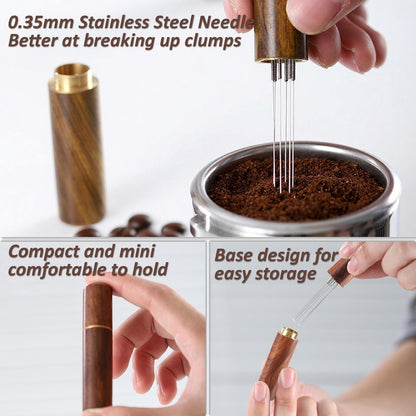 Espresso Tamper, Professional Spring Loaded Espresso Accessories with WDT Tool Espresso & Puck Screen, Compatible with 53mm/54mm Breville Portafilter