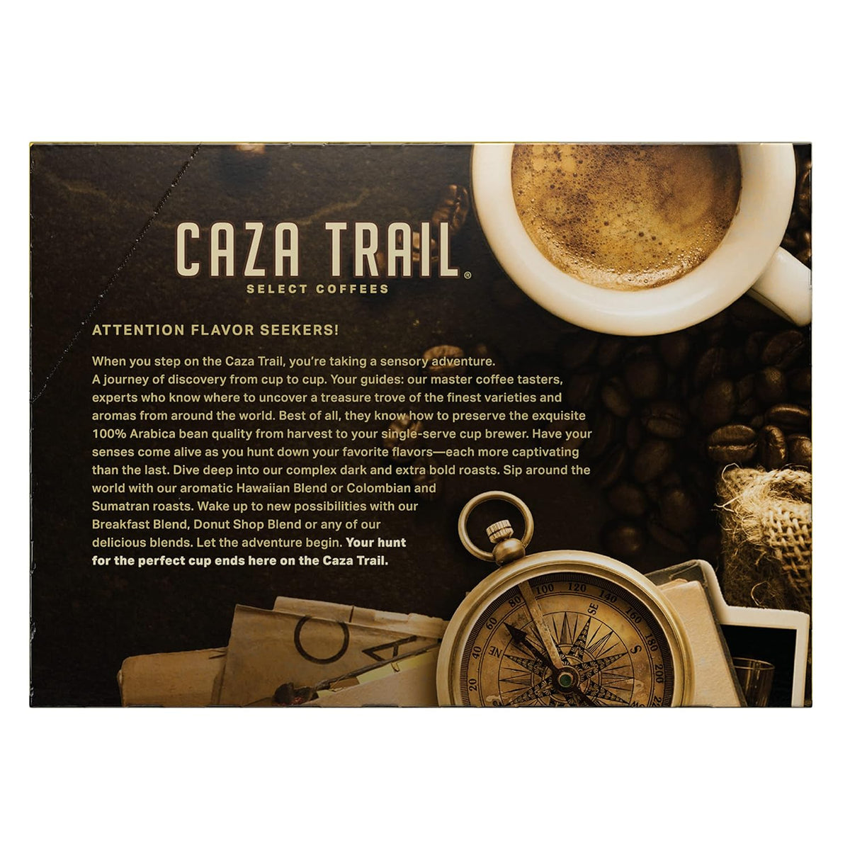 Caza Trail Coffee Pods, Decaf Breakfast Blend, Single Serve (Pack of 24)
