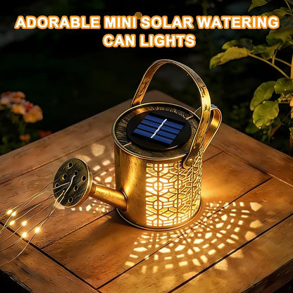 2 Pack Solar Watering Can Lights, Solar Lights Outdoor Decorative, Small Hanging Lantern Landscape Light Waterproof, Outside Garden Decor for Yard Lawn Patio, Gifts for Mom Grandma Women Birthday