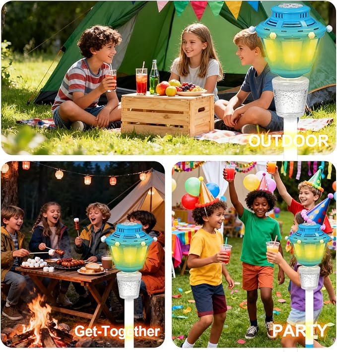 Bubble Machine Maker for Kids, Automatic Bubble Blower with Light & Rechargeable Battery, 40 Inch Adjustable Height Outdoor Toy for Toddlers Party Birthday (Includes 3 Solution), Blue