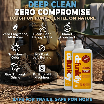 Laundry Detergent 62 Load/37.7 FlOz (2-Pack). 'Amberwood & Citrus' Liquid Detergent- Sensitive Skin. 'ProvenSafe' Laundry Soap Washing Detergent w/Odor & Stain Remover for Activewear & All Fabrics