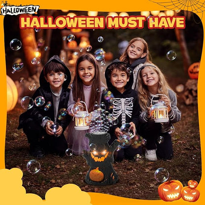 Rechargeable Bubble Machine - Automatic Bubble Blower Haunted Stump - Outdoor Play, Wedding, Birthday Party, Gifts Toys for Boys, Girls, Kids, Toddlers