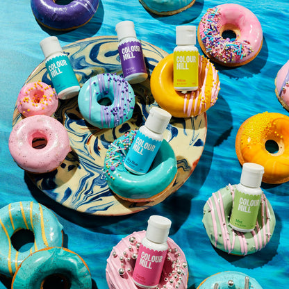 Colour Mill Pool-Party Pack Oil-Based Food Coloring, 20 Milliliters Each of 6 Colors: Candy, Mint, Purple, Sky Blue