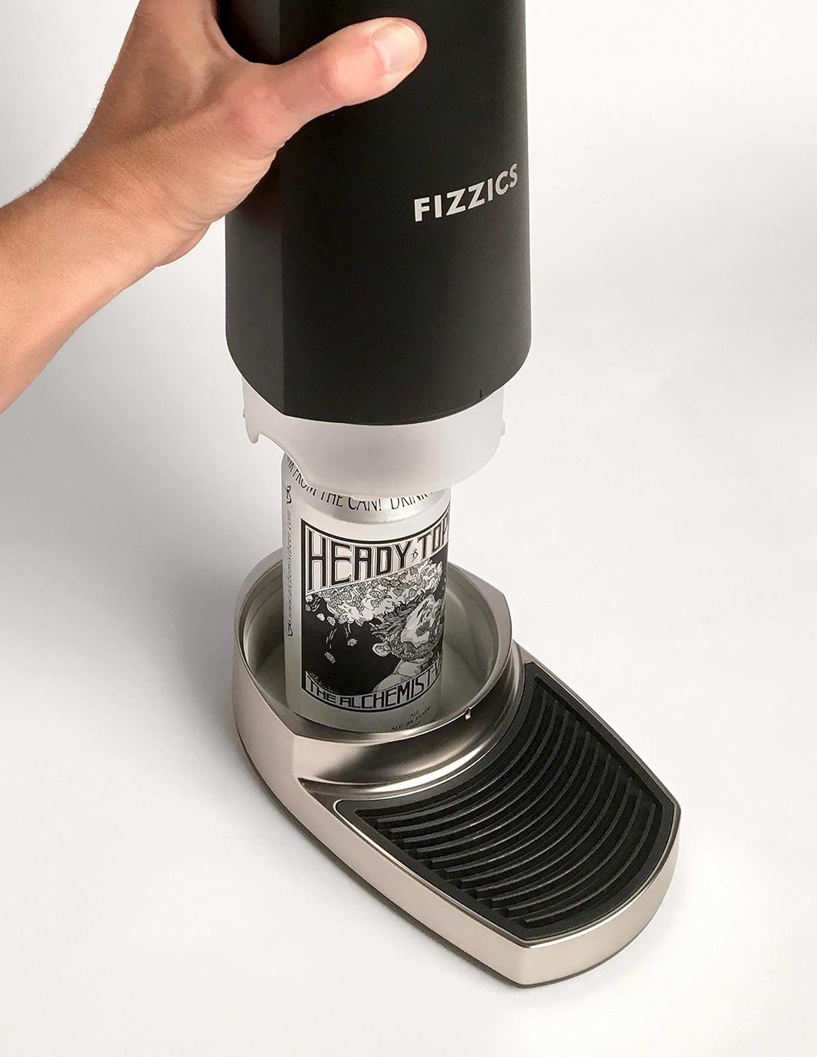 Fizzics - DraftPour Beer Dispenser - Converts Any Can or Bottle Into a Nitro-Style Draft, Gift for Men and Beer Enthusiast, Beer Tap Draft Machine