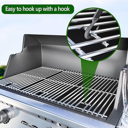 16 15/16" Grill Grates for Charbroil Advantage 4 Burner 463344116 463343015 463344015 463240015 463340516, Stainless Steel Cooking Grids Replacement Parts for Charbroil G460-0500-w1, G530-b700-w1