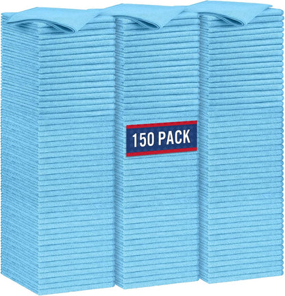 GLIMGLINT Microfiber Cleaning Cloth, 150 Pack Towels for Cars 14 X12 Inch