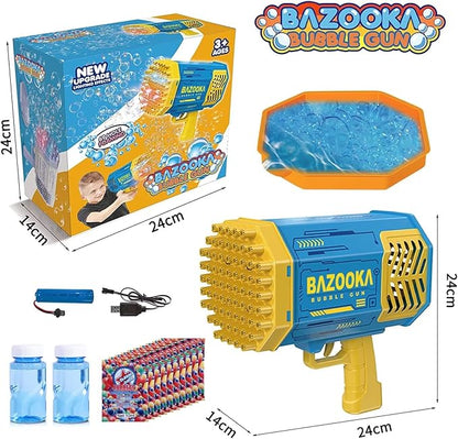 Bubble Machine Gun Kids Toys, Bubble Gun with Colorful Lights and Thousands Bubbles, Outdoor Toy Birthday Party Halloween Favors for Boys Girls Age 3 4 5 6 7 8 9 10 11 12 Years Old