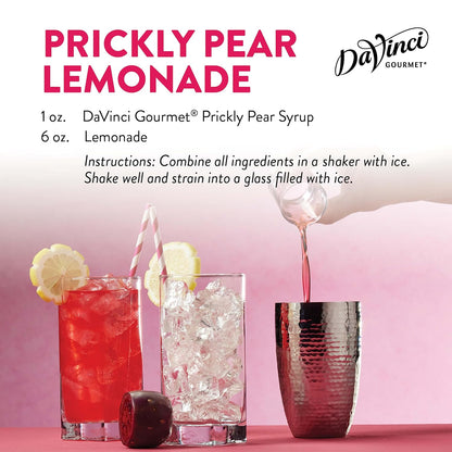 DaVinci Gourmet Prickly Pear Syrup, 25.4 Fluid Ounces (Pack of 4)