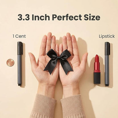 Black Gift Wrap Bows – 50pcs 3.3 Inch Elegant Satin Bows for Gift Wrapping, Wedding Decor, Baby Shower, Party Decorations, Birthday, Easter, Christmas, Anniversary, DIY Crafts, Gift Bags