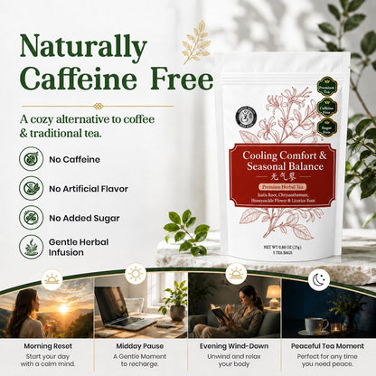 Herb Guru Herbal Tea, Caffeine Free, 5 Bags Brew Up to 50 Cups, 0.88 oz