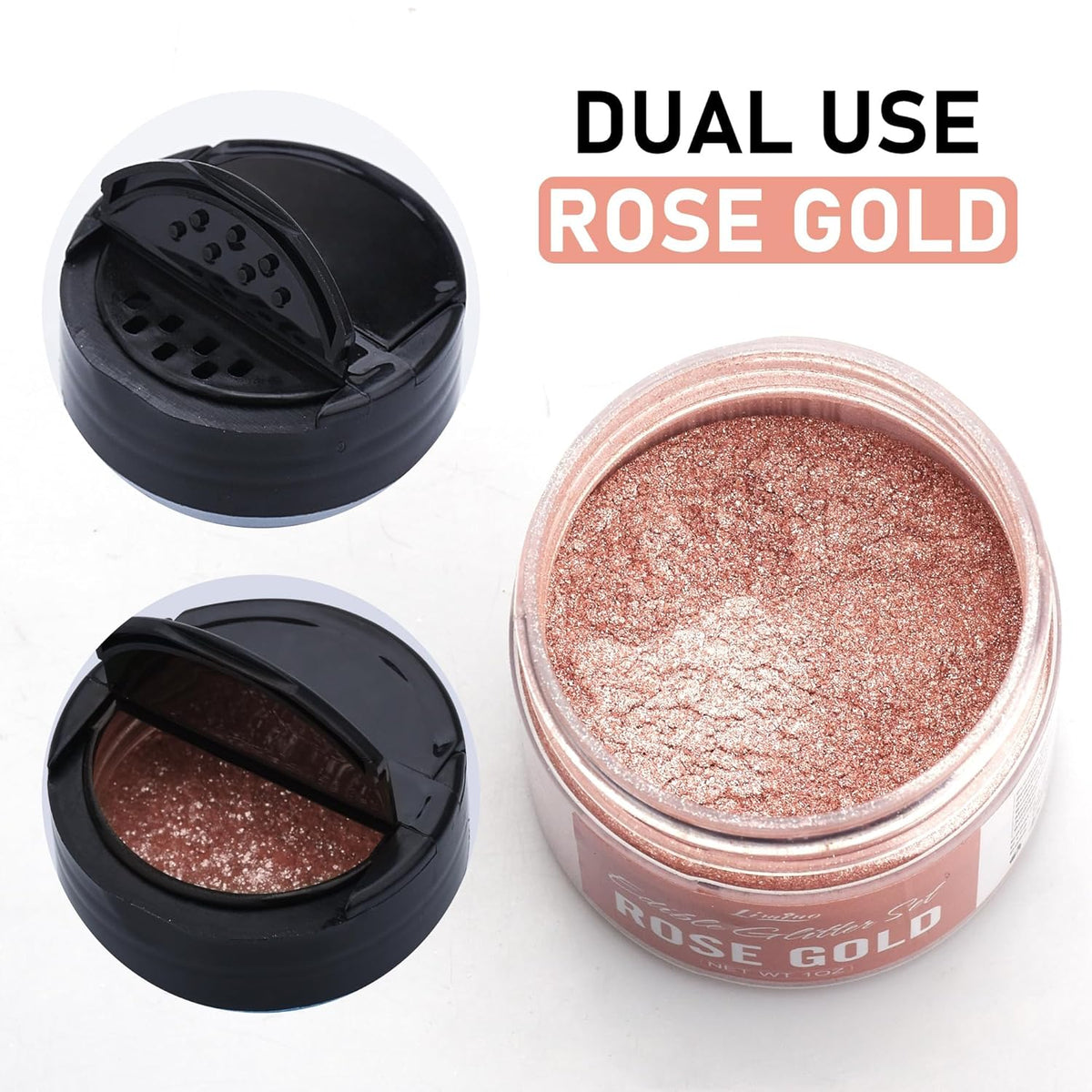 Edible Glitter - 30g Edible Luster Dust Metallic Food Grade Coloring Glitter for Drinks, Baking, Cake Decorating