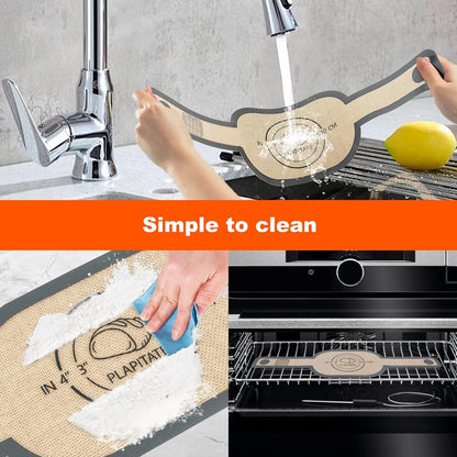 Silicone Bread Sling Dutch Oven Liner, Non-Stick & Easy Clean Reusable Oval Silicone Baking Mat with Long Handles, Easy to Transfer Sourdough