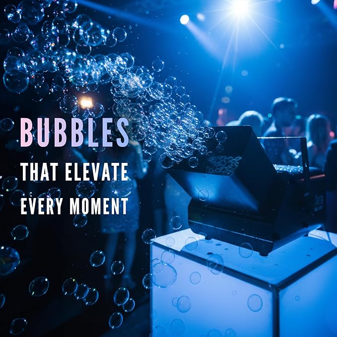 CHAUVET DJ Bubble King – High-Output Bubble Machine | 3 Dual Wands, Manual Output Button, Removable Fluid Tank | Optional Wired or Wireless Remote | 120V 60Hz Special Effects Unit