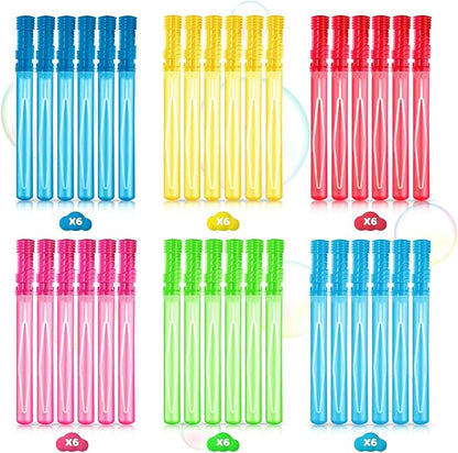 AuroTops 36PCS Big Bubble Wands Bulk for Kids, 15 Inches Bubble Wand Bulk in 6 Colors, Bubble Party Favor Supply for Summer Indoor/Outdoor Activities, Easter, Goodie Bags, Birthday