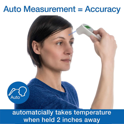 Microlife Non-Contact Forehead Thermometer, Digital Infrared No-Touch Thermometer (for Adults, Kids & Baby), Large Backlit LCD Screen, Fever Alarm