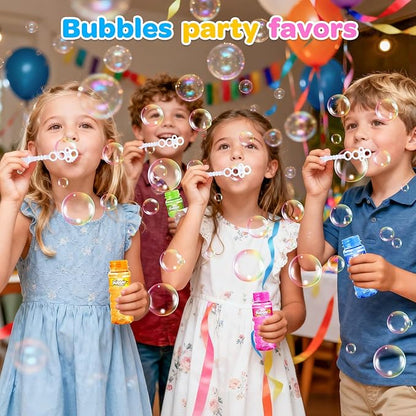 AuroTops 24 PCS Bubble Bottles with Wand Assortment for Kids,Bubble Solution Summer Toys for Kids Bubbles Party Favors,Birthday Party Supplies,Blow Bubbles in Bulk,Indoor & Outdoor Activities,6 Colors