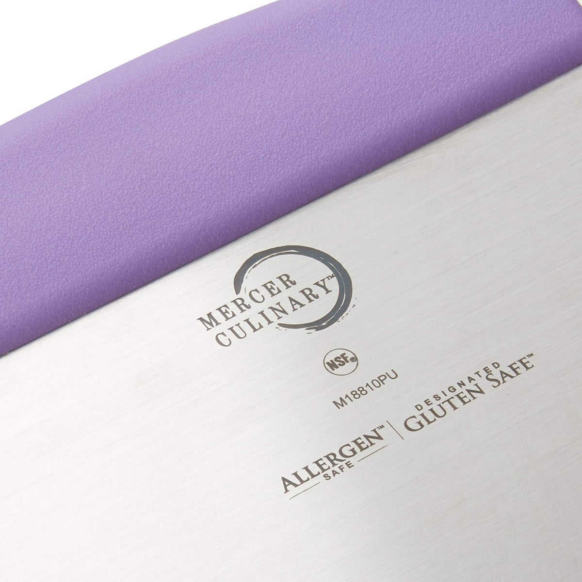 Mercer Culinary Millennia Bench Scraper, 6-Inch x 3-Inch Blade, with Purple Handle